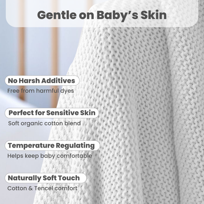 Little Dedi Aleyna GOTS Organic Certified, 70% Organic Cotton - 30% Tencel Off White