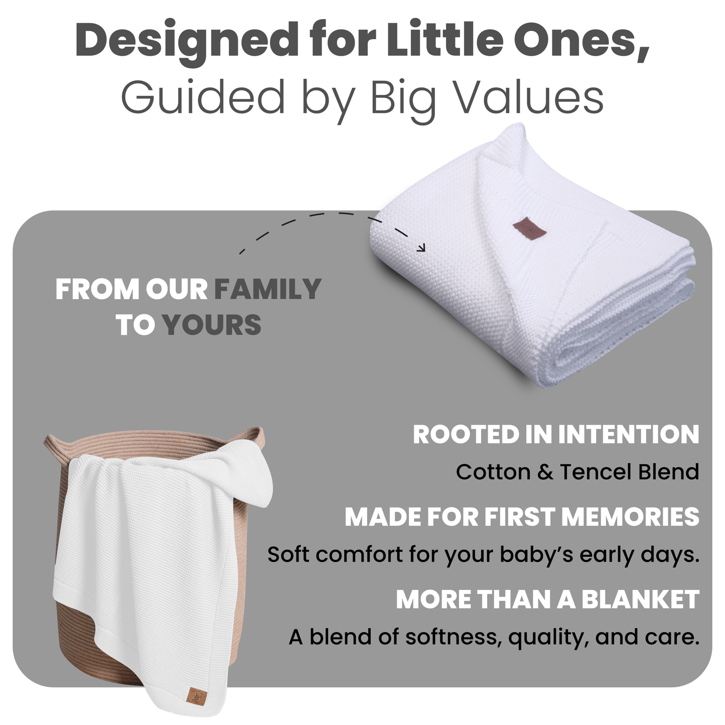 Little Dedi Aleyna GOTS Organic Certified, 70% Organic Cotton - 30% Tencel Off White