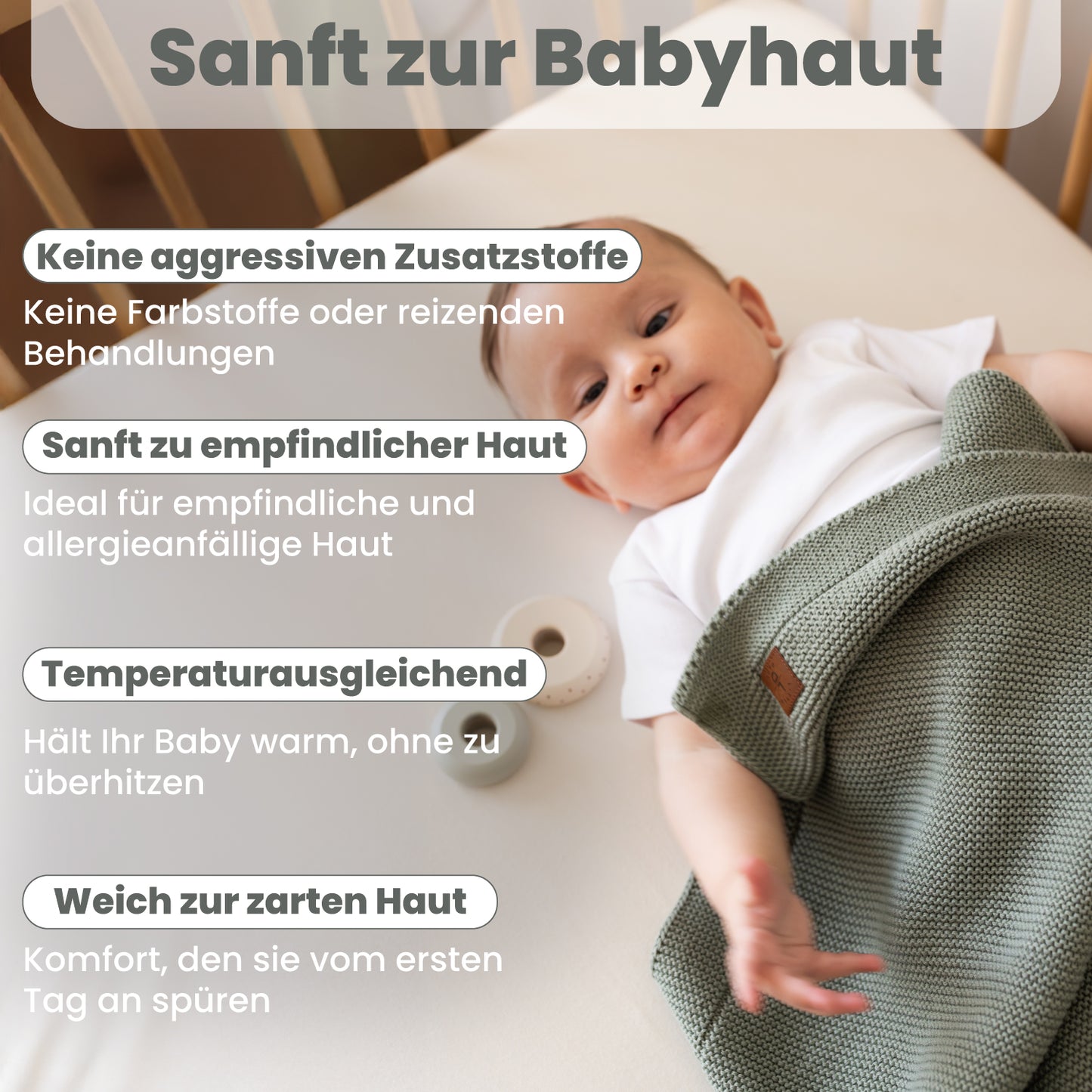 Little Dedi Aleyna GOTS Organic Certified, 70% Organic Cotton - 30% Tencel Green