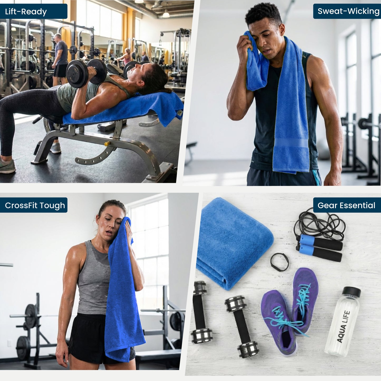 Dalisa Bench Hood Gym Towel – 100% Turkish Cotton – Non-Slip Hooded Design for Weight Benches – 450 GSM – 19.7" x 51.2" – Ultra-Absorbent, Quick-Dry Workout Towel – Made in Türkiye – Lime Green