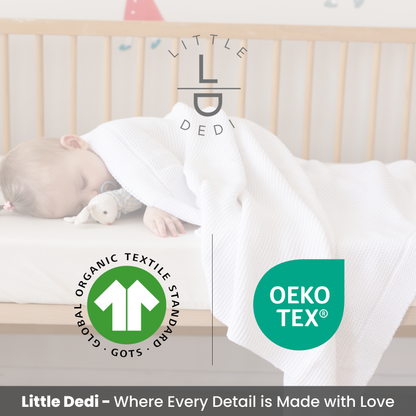 Little Dedi Aleyna GOTS Organic Certified, 70% Organic Cotton - 30% Tencel Off White