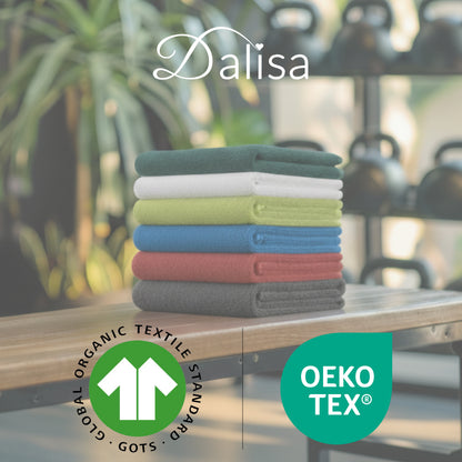 Dalisa Bench Hood Gym Towel – 100% Turkish Cotton – Non-Slip Hooded Design for Weight Benches – 450 GSM – 19.7" x 51.2" – Ultra-Absorbent, Quick-Dry Workout Towel – Made in Türkiye – Lime Green