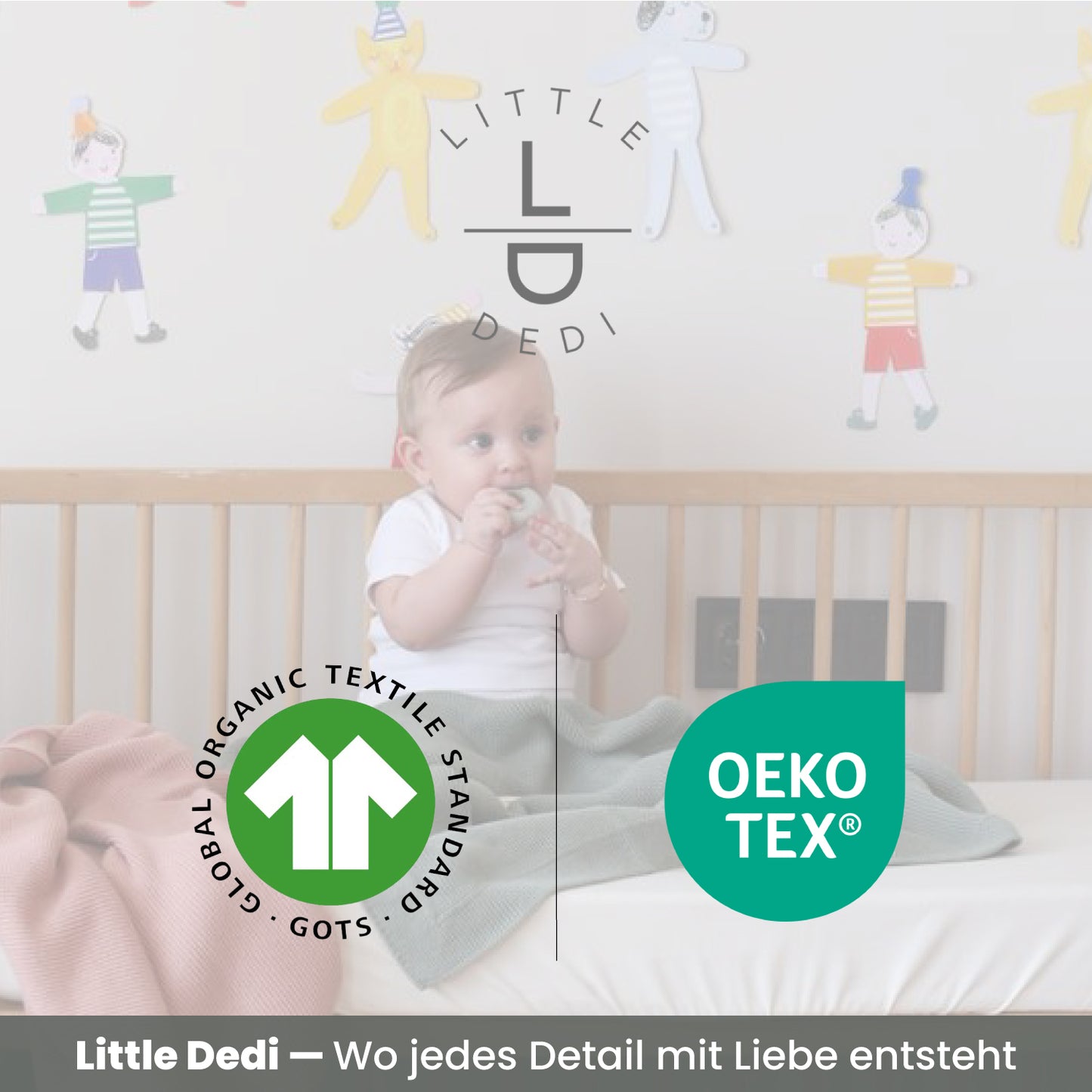Little Dedi Aleyna GOTS Organic Certified, 70% Organic Cotton - 30% Tencel Green